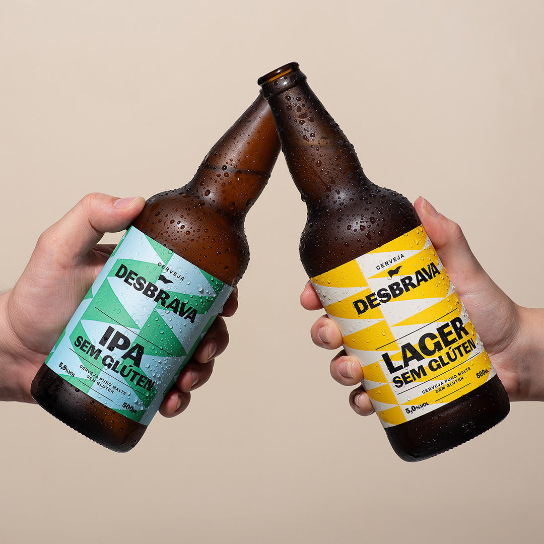 Pack Cerveja Sem Glúten Lager/IPA 6 Unidades