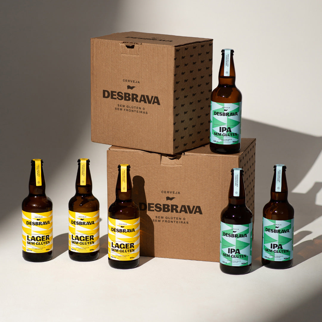 Pack Cerveja Sem Glúten Lager/IPA 12 Unidades